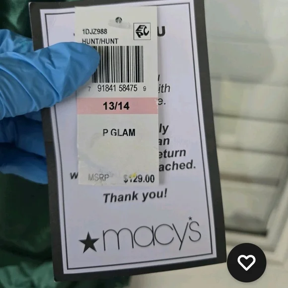 B Darlin Juniors' Corset Formal Lace Satin Gown Sz 13/14 (Women Sz 10) Green - Picture 15 of 15